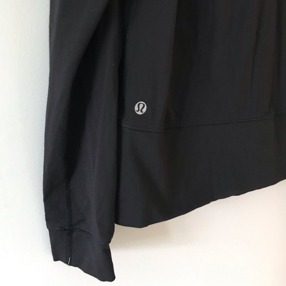 🌵SOLD🌵Lululemon Black Long Sleeve Top 6 Zipper - Picture 6 of 8